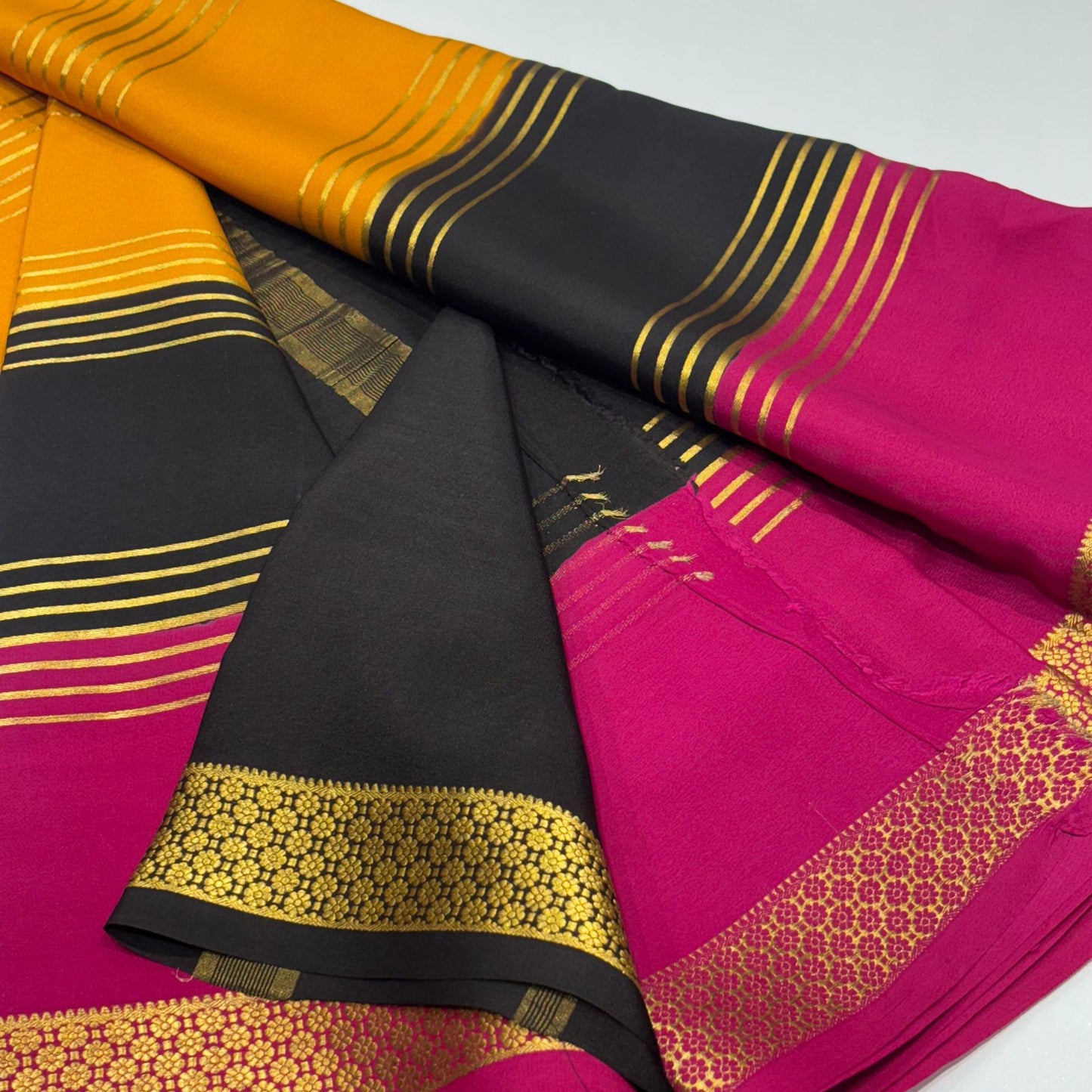 Pure 3D Mysore Silk Saree