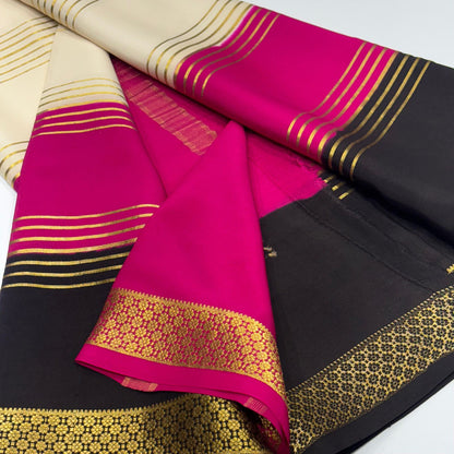 Pure 3D Mysore Silk Saree