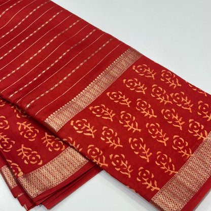 Mul Chanderi Cotton Saree