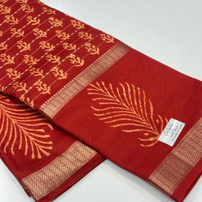 Mul Chanderi Cotton Saree