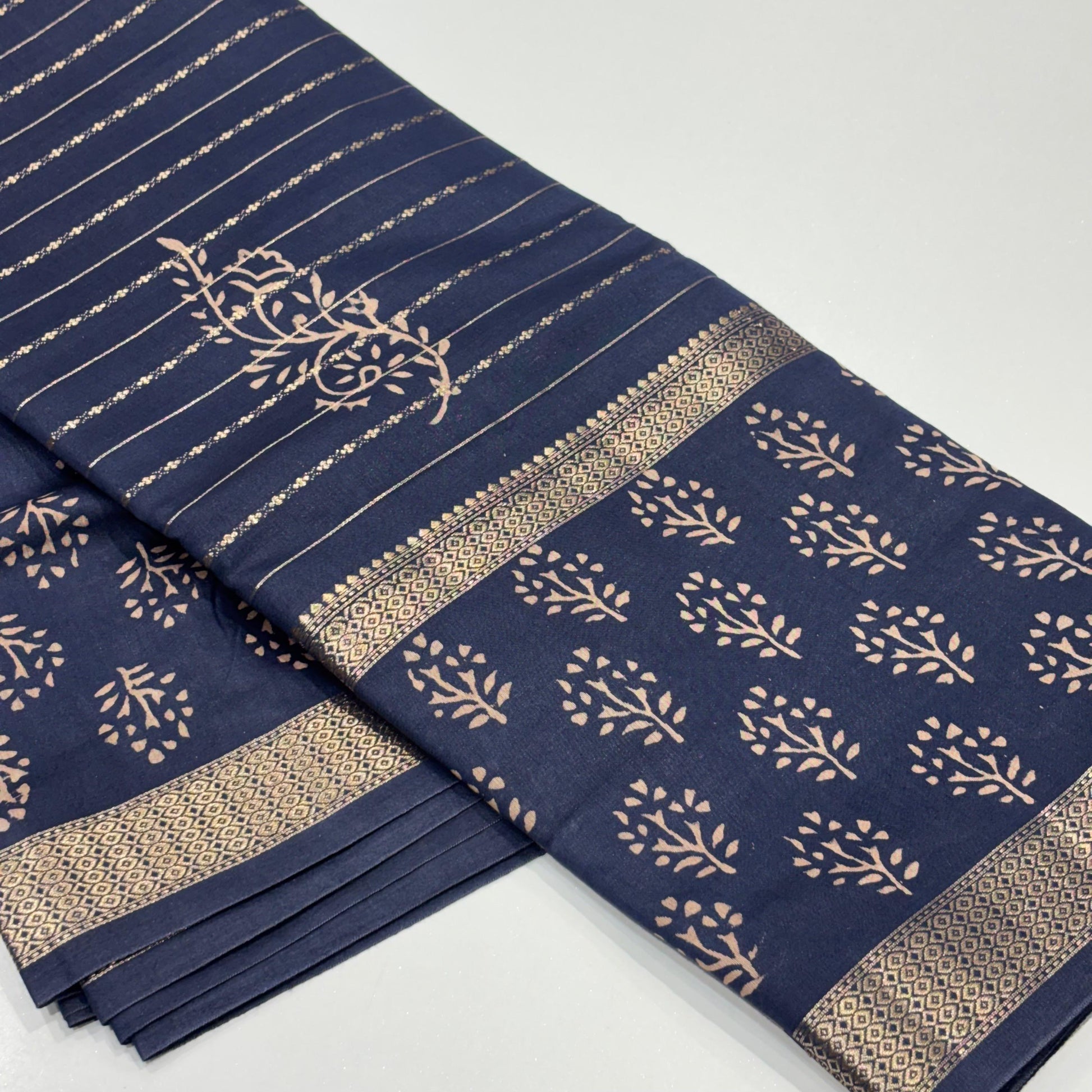 Mul Chanderi Cotton Saree