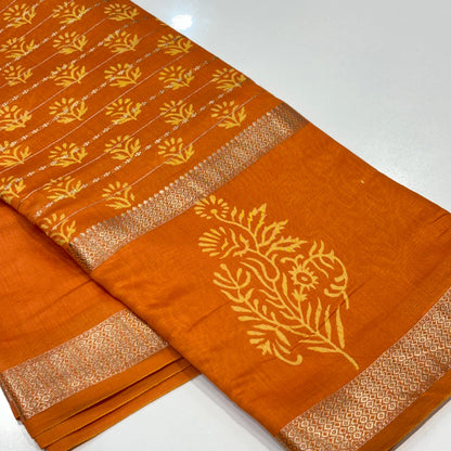 Mul Chanderi Cotton Saree