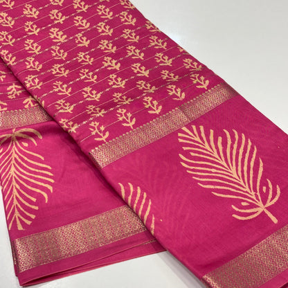 Mul Chanderi Cotton Saree