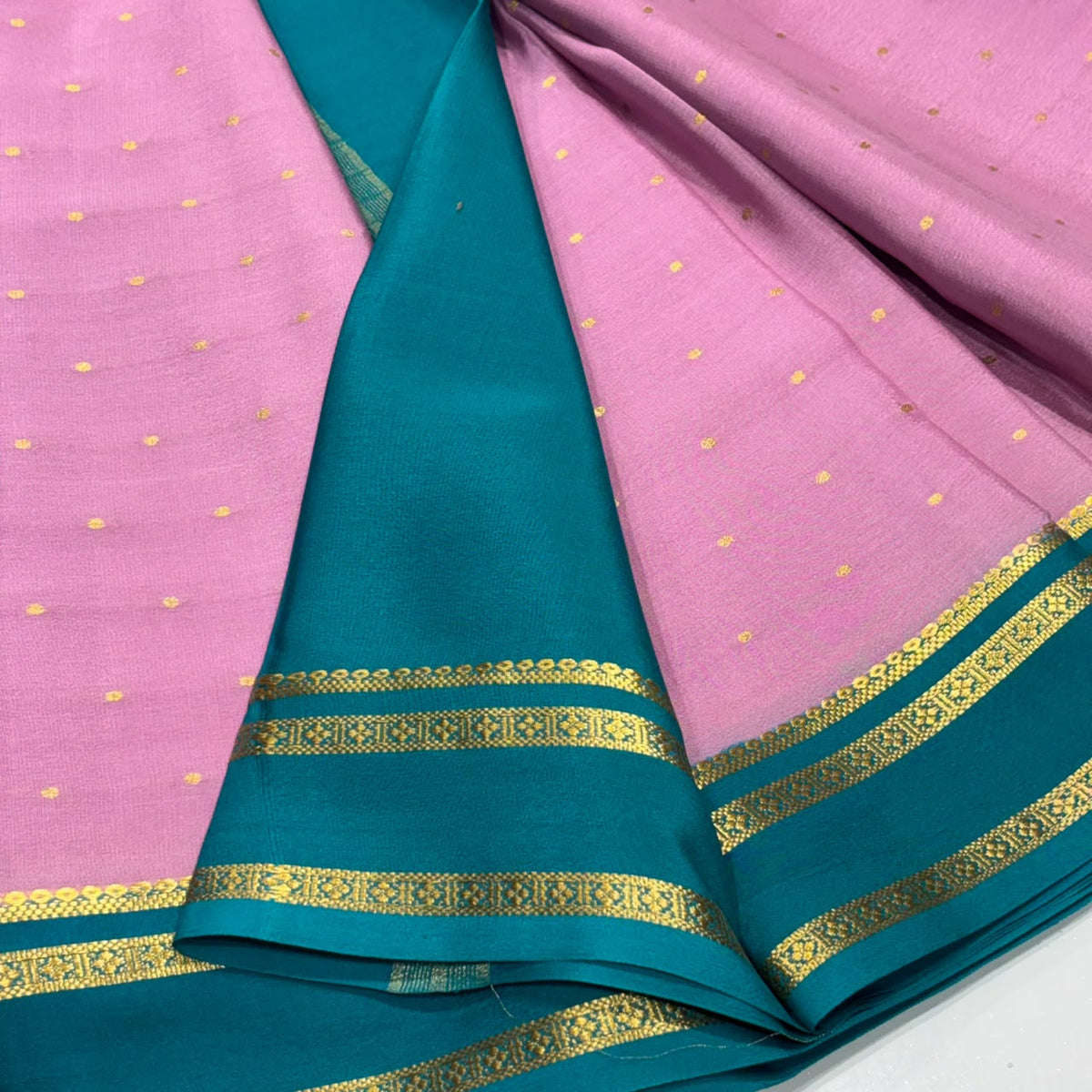 Pure Mysore Crepe Silk Saree