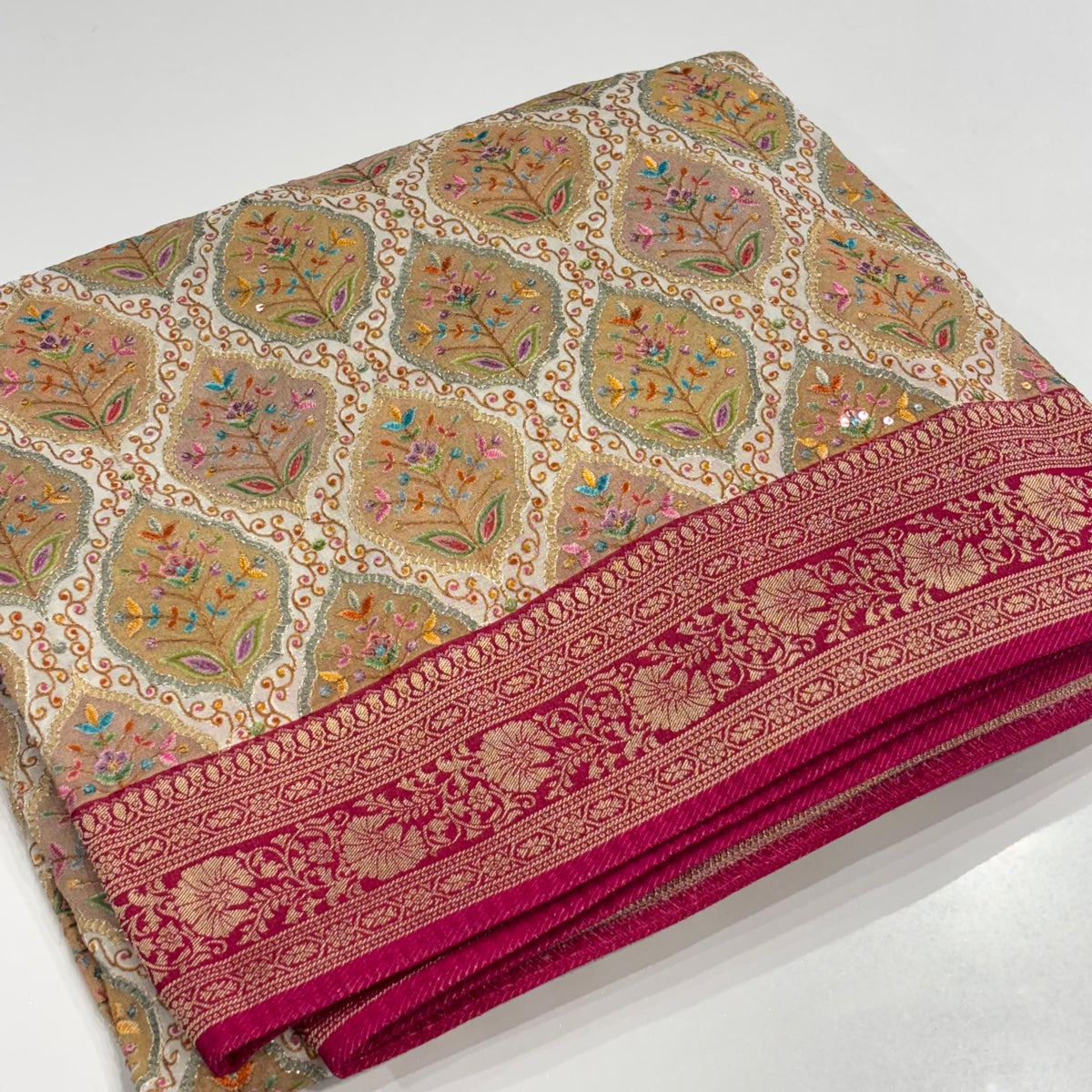 Kashmir Work Saree