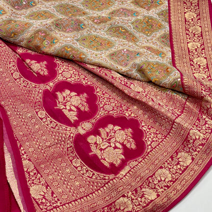 Kashmir Work Saree