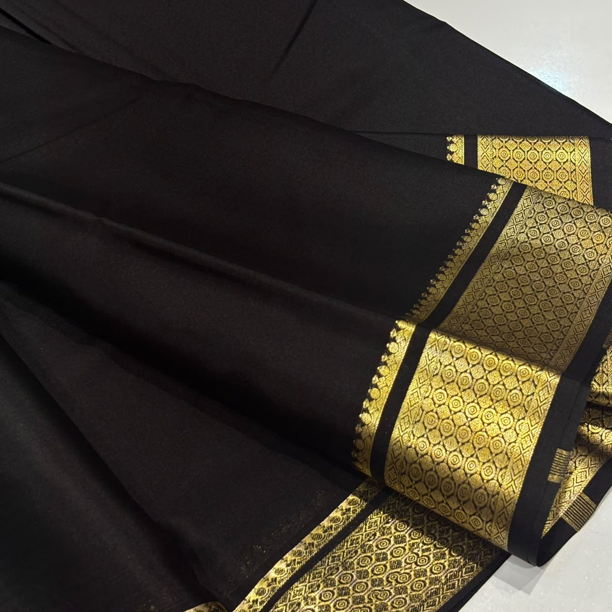Pure Mysore Crepe Silk Saree