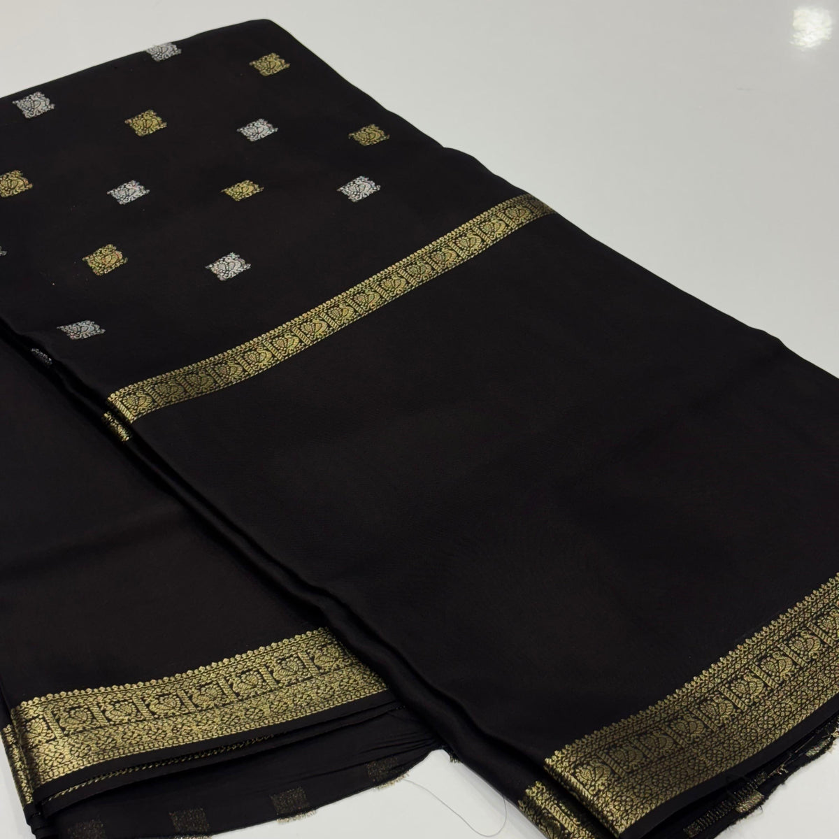 Semi Mysore Crepe Saree