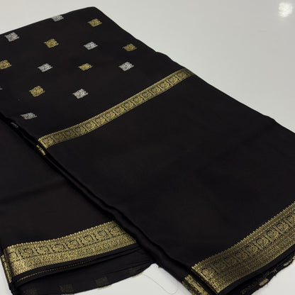 Semi Mysore Crepe Saree