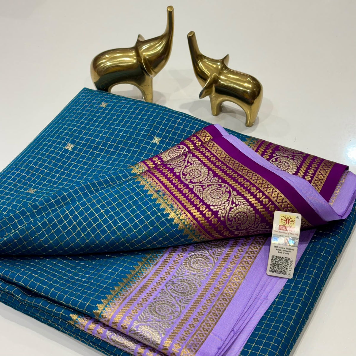 Pure Mysore Crepe Silk Saree