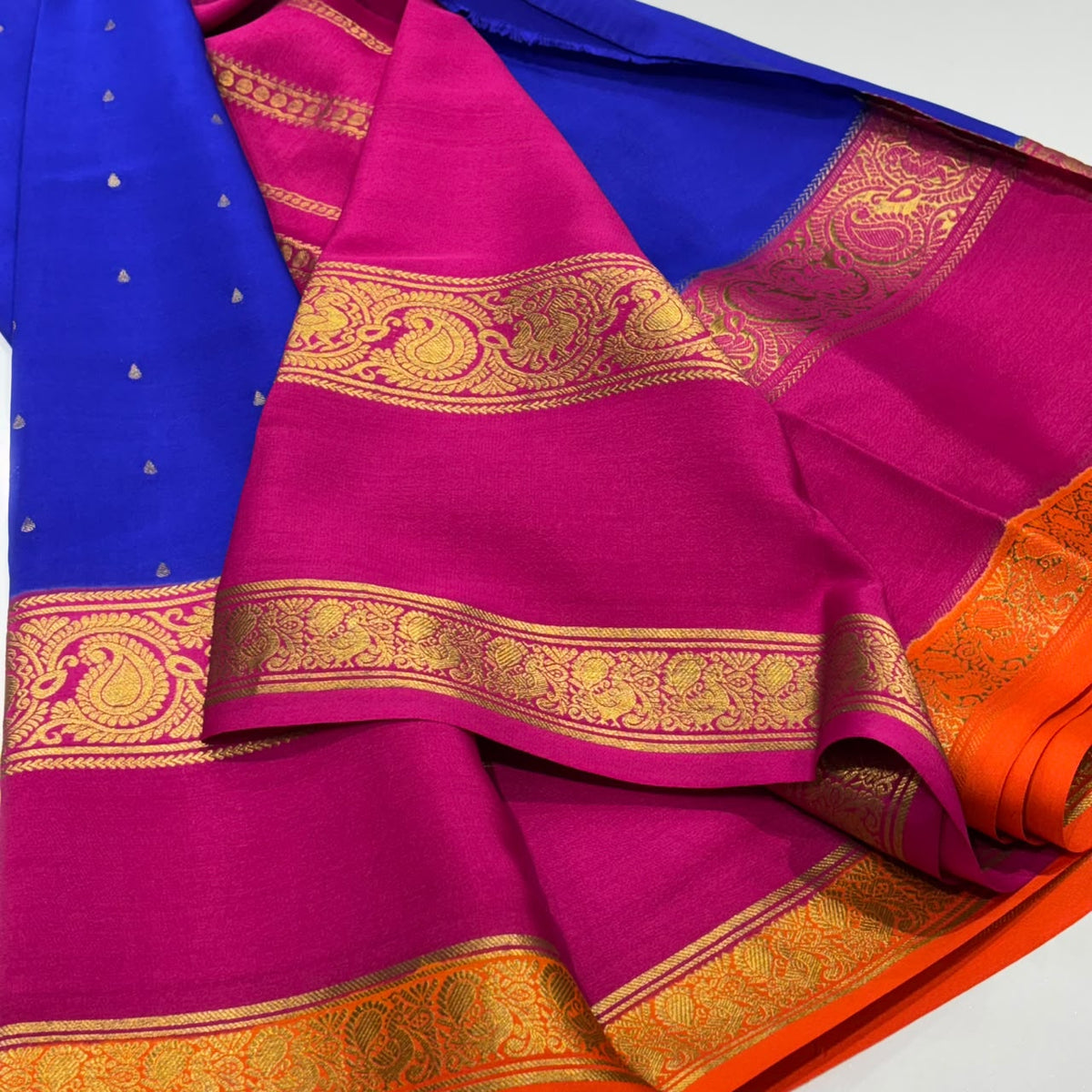 Pure Mysore Crepe Silk Saree