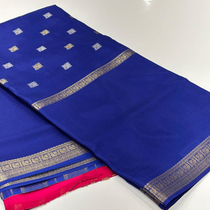 Semi Mysore Crepe Saree