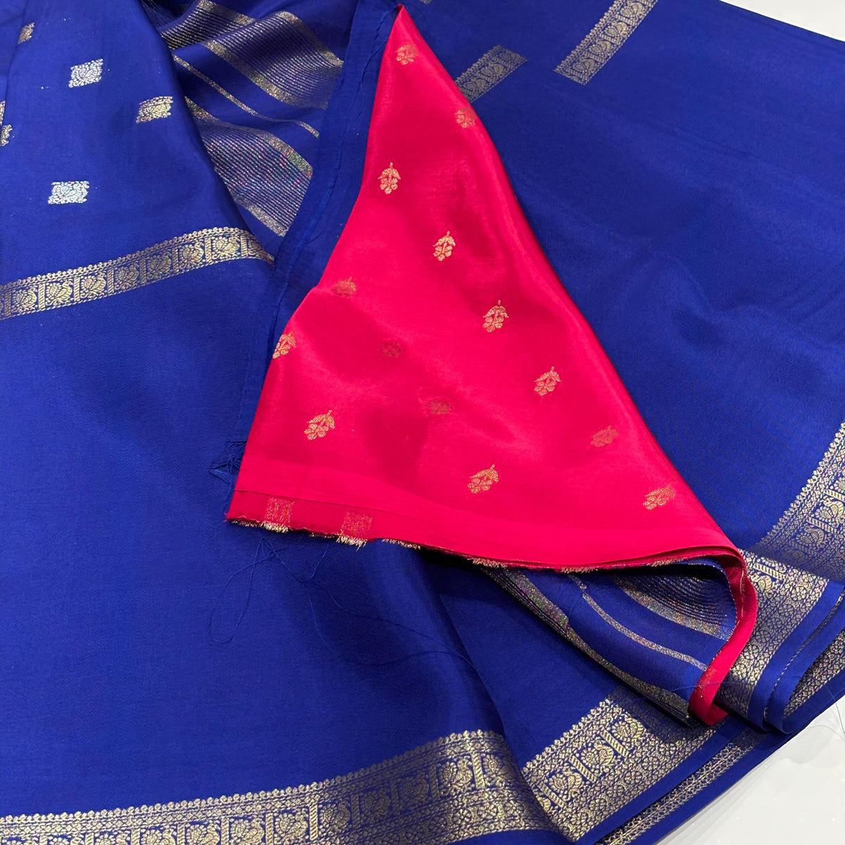 Semi Mysore Crepe Saree