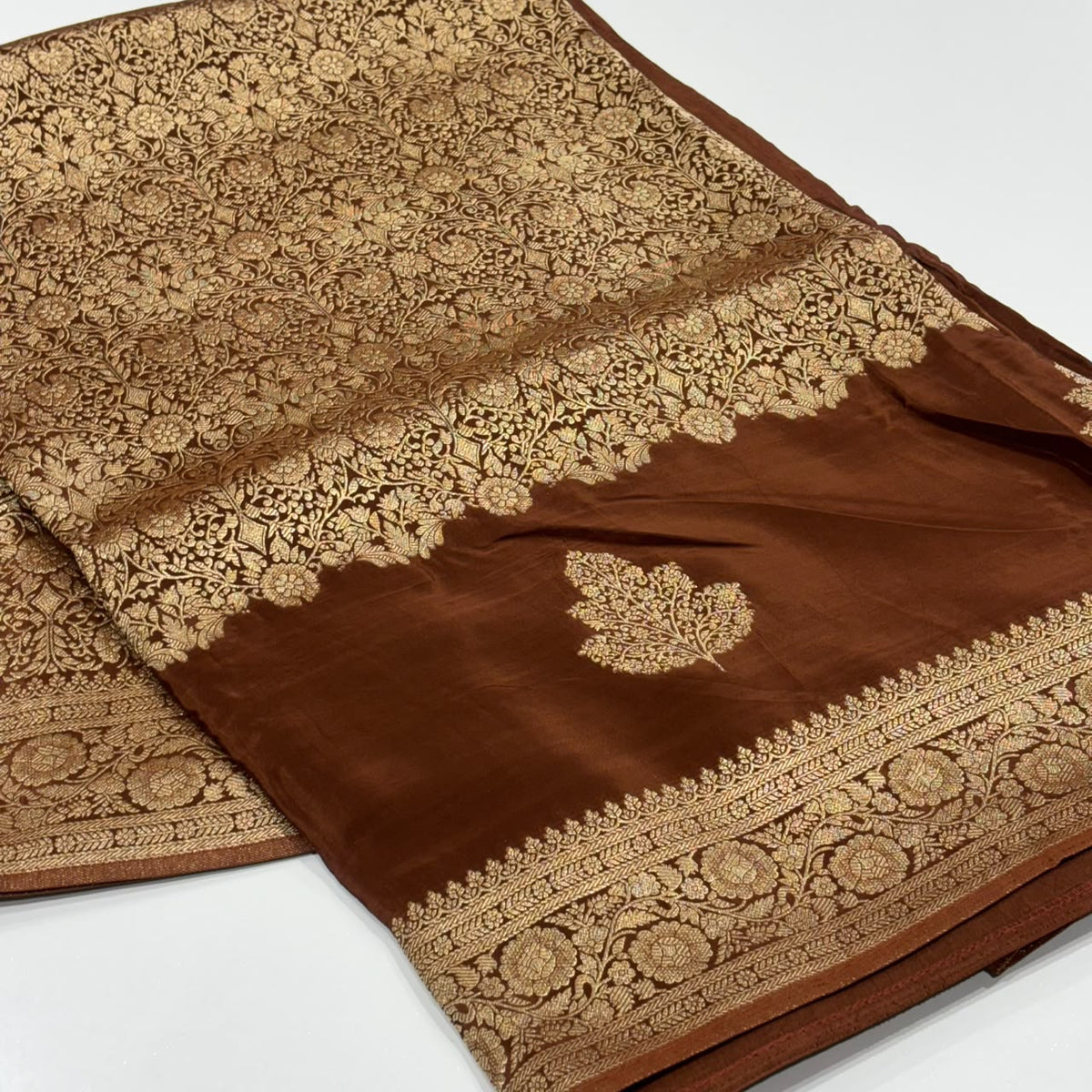 Brocade Banaras Crepe Saree