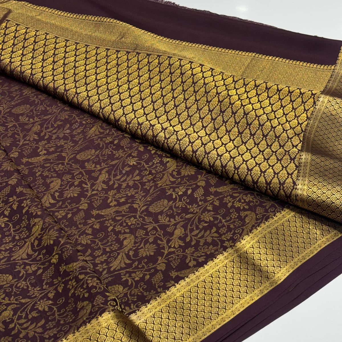 Brocade Pure Mysore Silk Saree