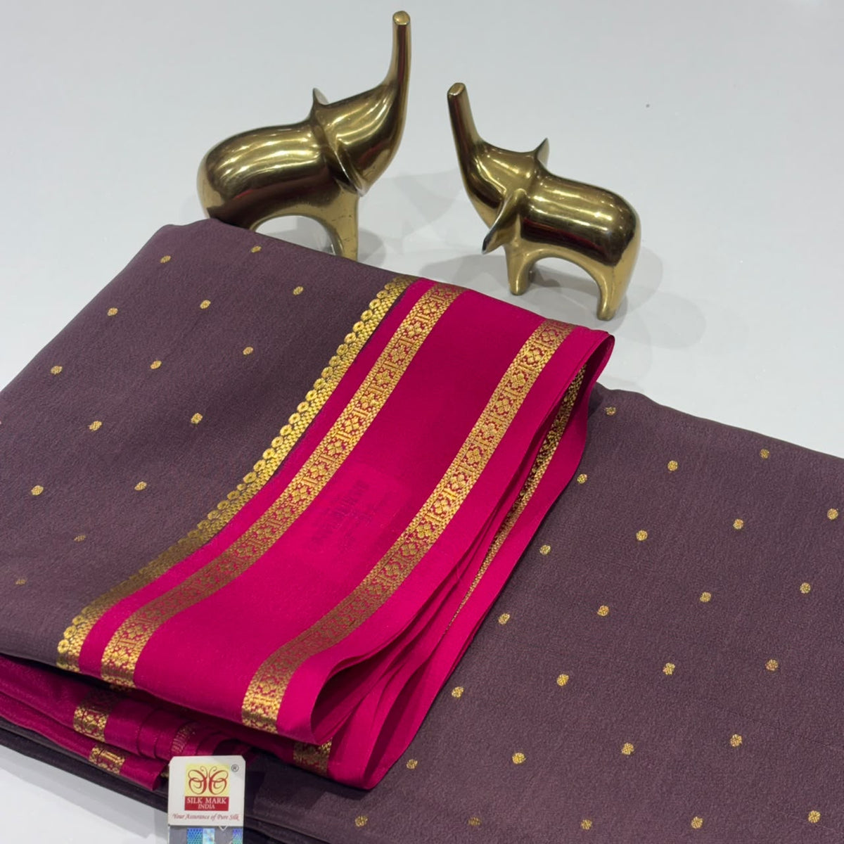 Pure Mysore Crepe Silk Saree