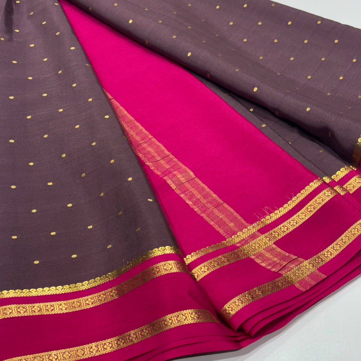Pure Mysore Crepe Silk Saree