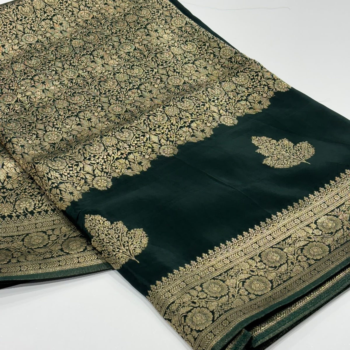 Brocade Banaras Crepe Saree