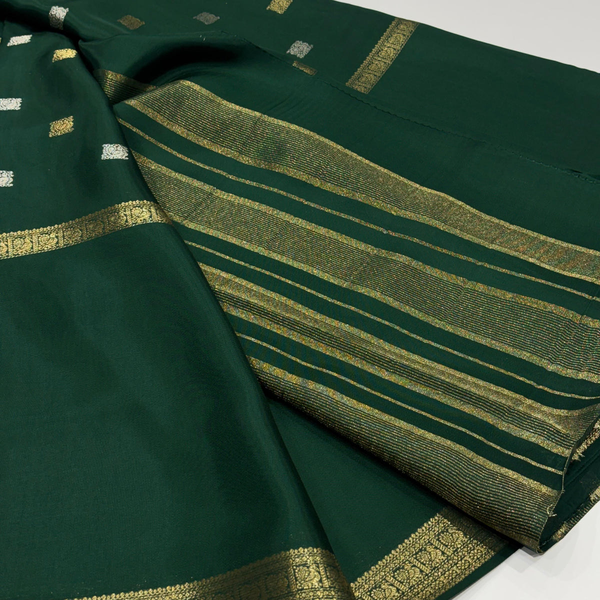 Semi Mysore Crepe Saree