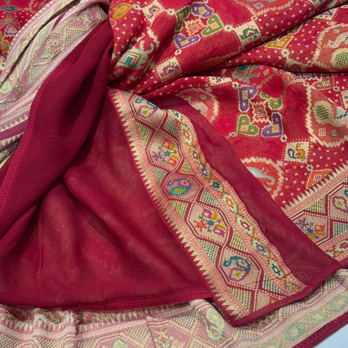Georgette Patola Saree