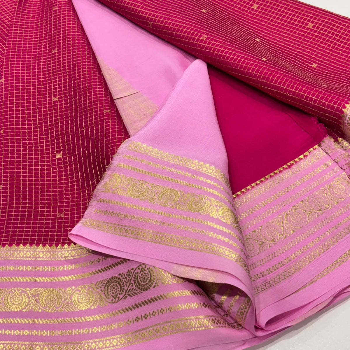 Pure Mysore Crepe Silk Saree