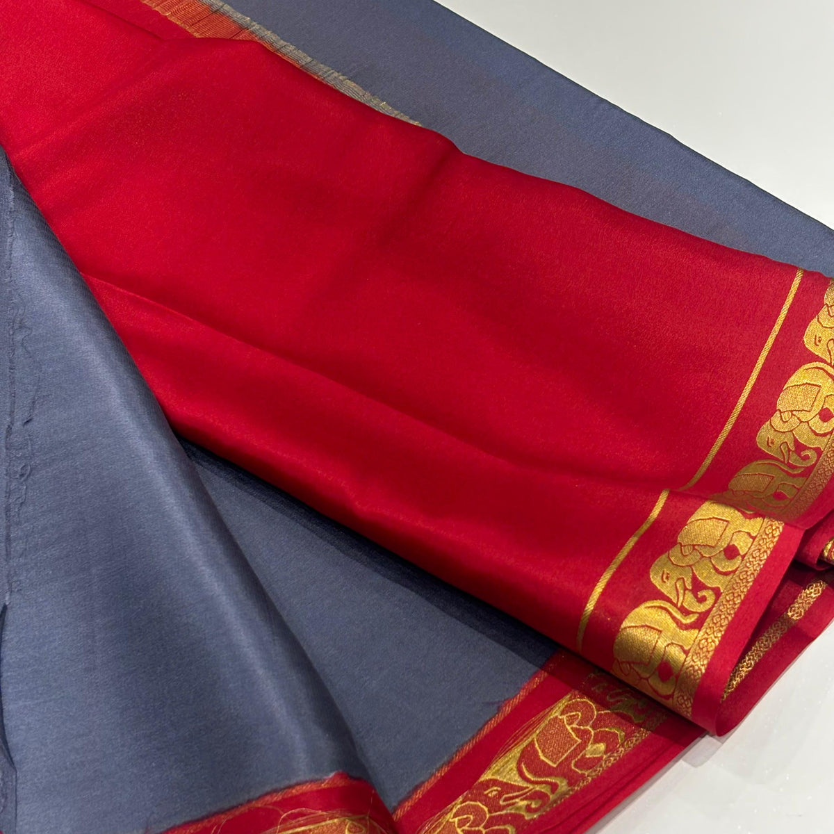 Pure Mysore Crepe Silk Saree