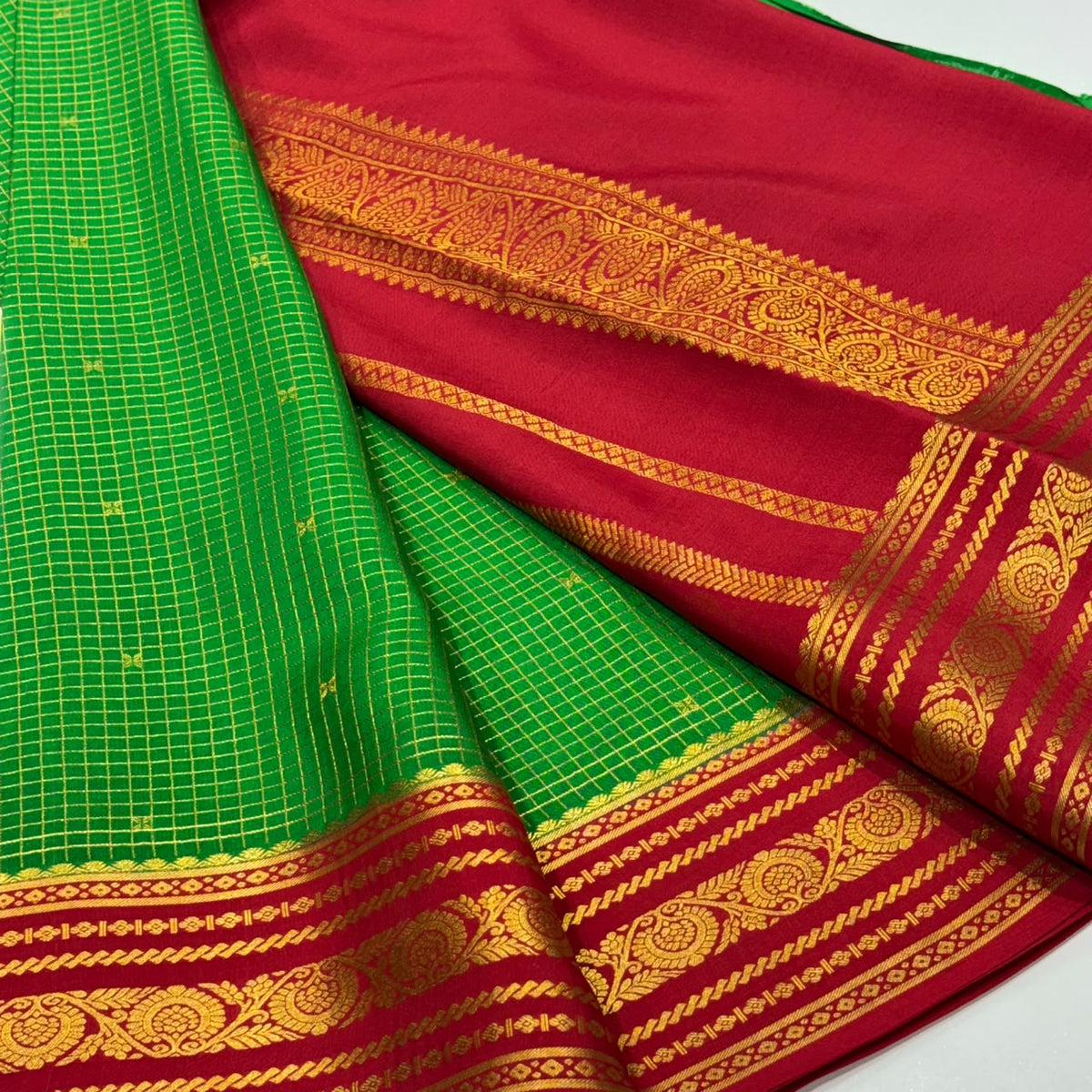 Pure Mysore Crepe Silk Saree