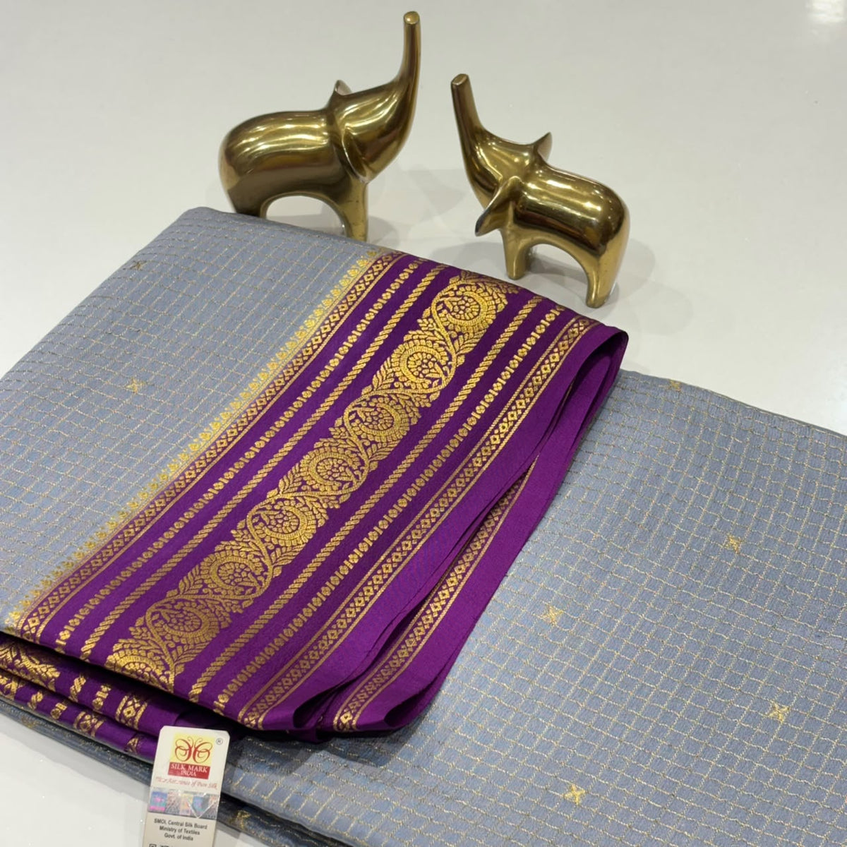 Pure Mysore Crepe Silk Saree