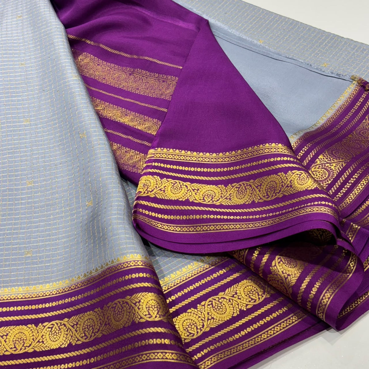 Pure Mysore Crepe Silk Saree