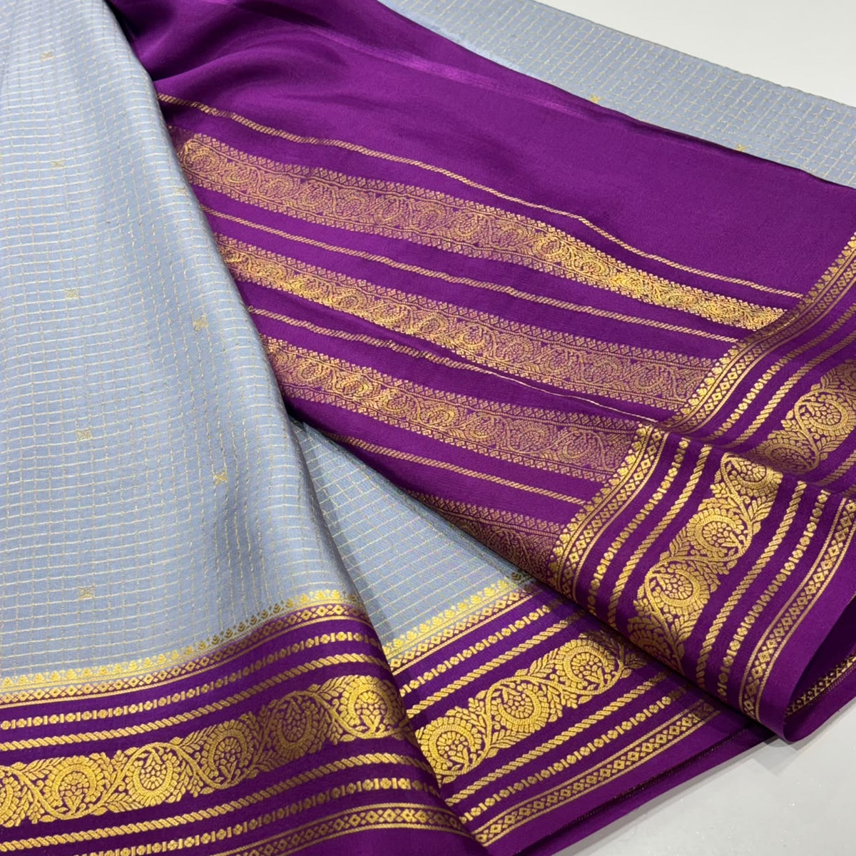 Pure Mysore Crepe Silk Saree