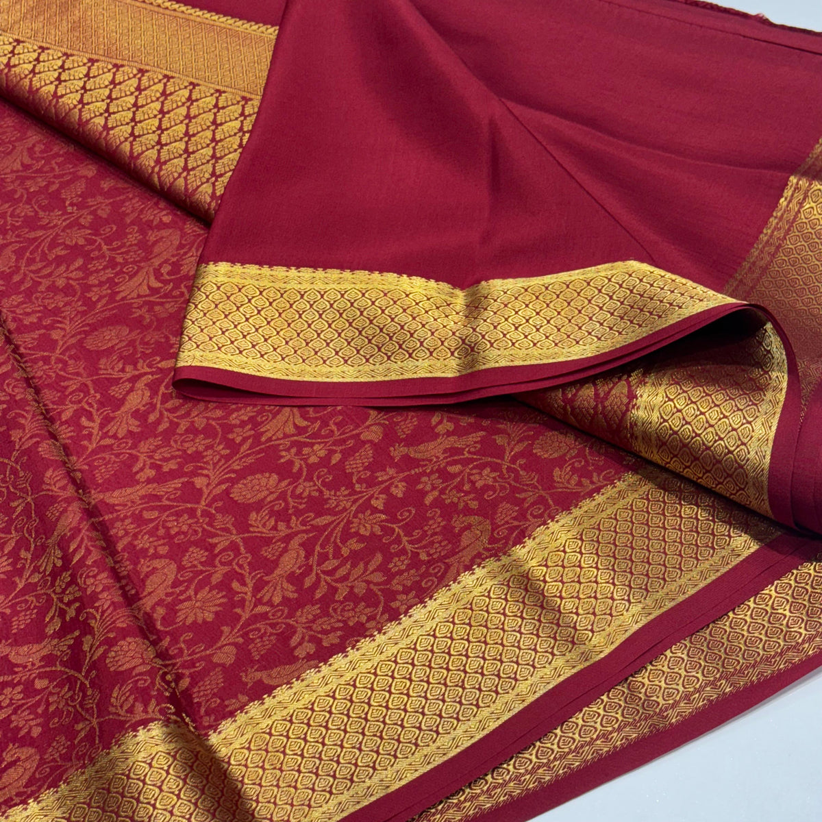 Brocade Pure Mysore Silk Saree