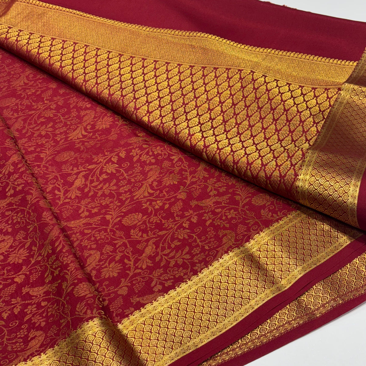 Brocade Pure Mysore Silk Saree