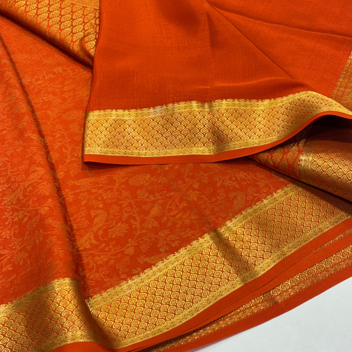 Brocade Pure Mysore Silk Saree