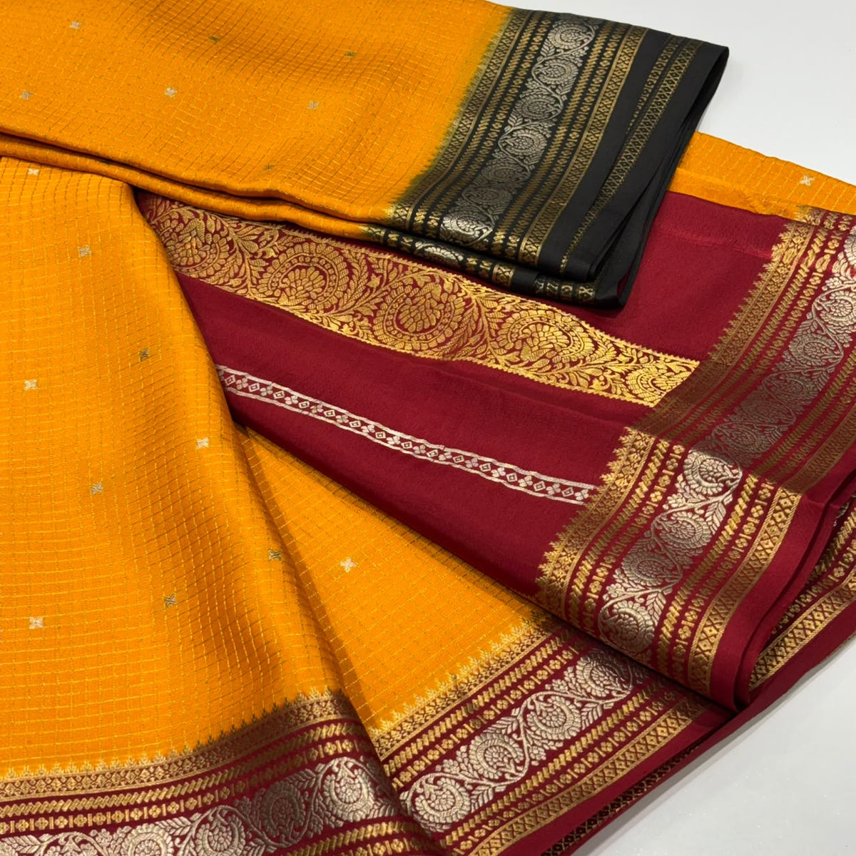 Pure Mysore Crepe Silk Saree