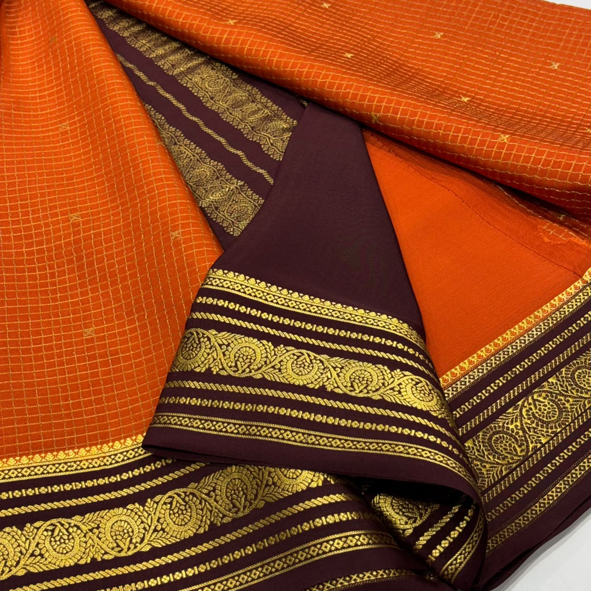 Pure Mysore Crepe Silk Saree