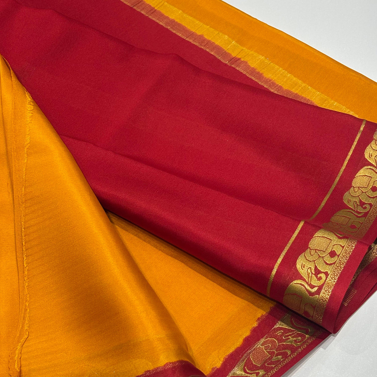 Pure Mysore Crepe Silk Saree