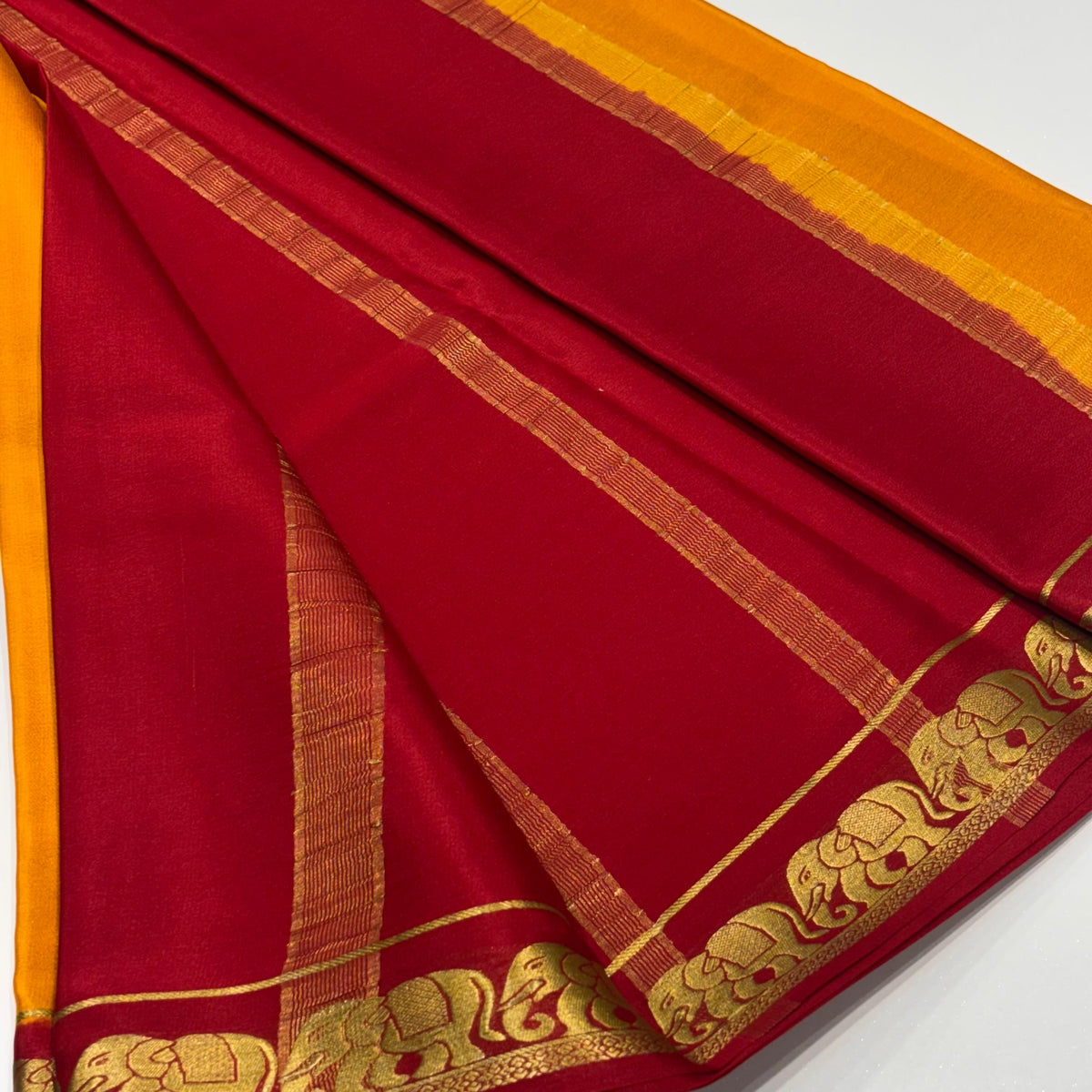 Pure Mysore Crepe Silk Saree
