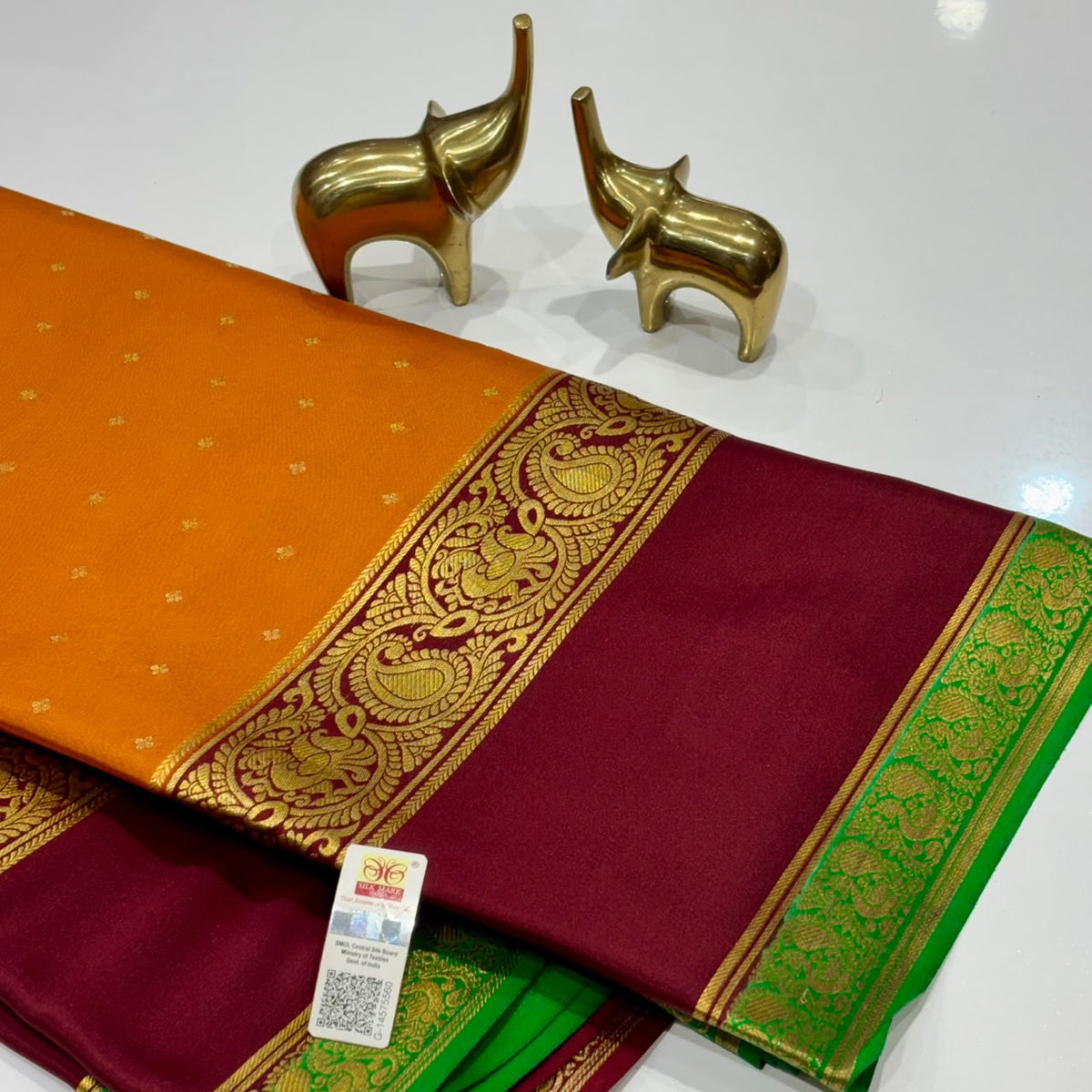 Pure Mysore Crepe Silk Saree