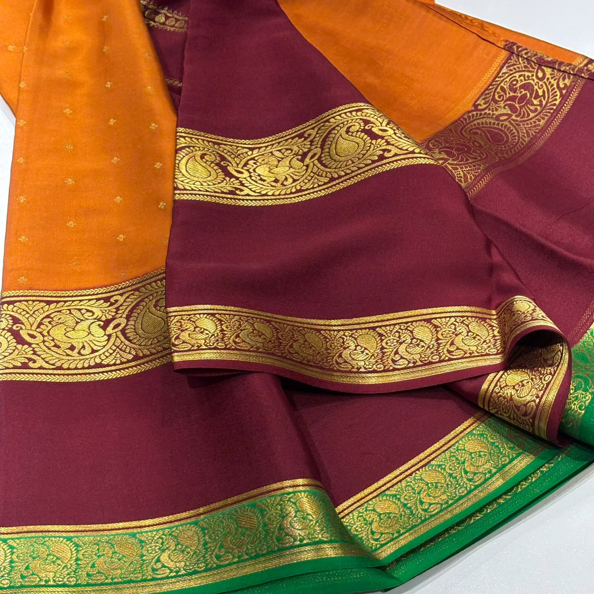 Pure Mysore Crepe Silk Saree