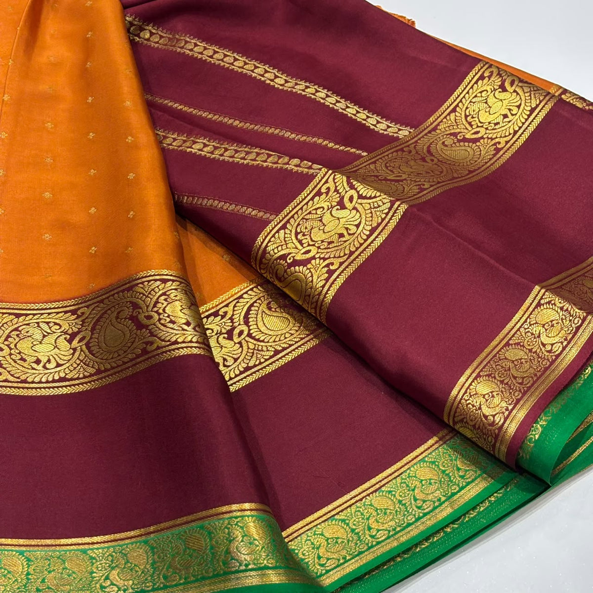 Pure Mysore Crepe Silk Saree