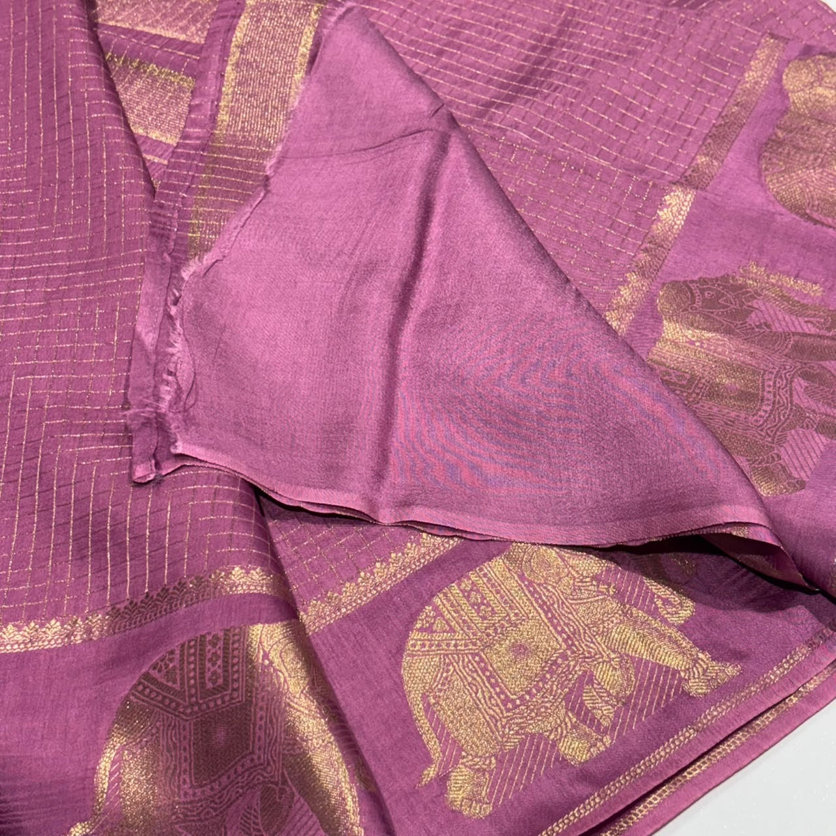 Mysore Crepe Saree