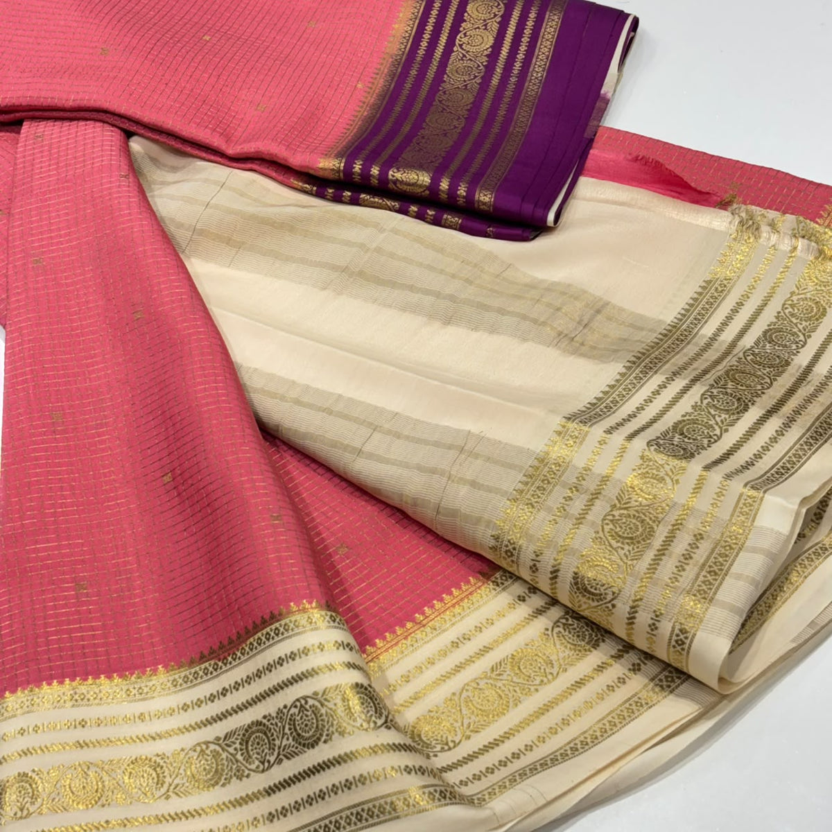 Pure Mysore Crepe Silk Saree