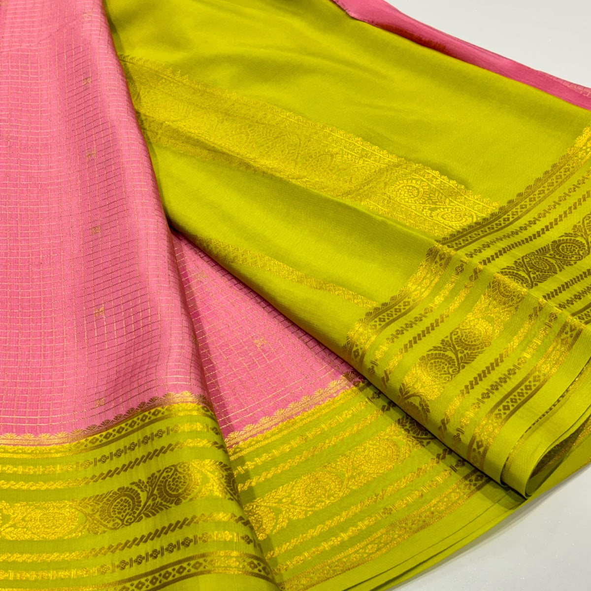 Pure Mysore Crepe Silk Saree