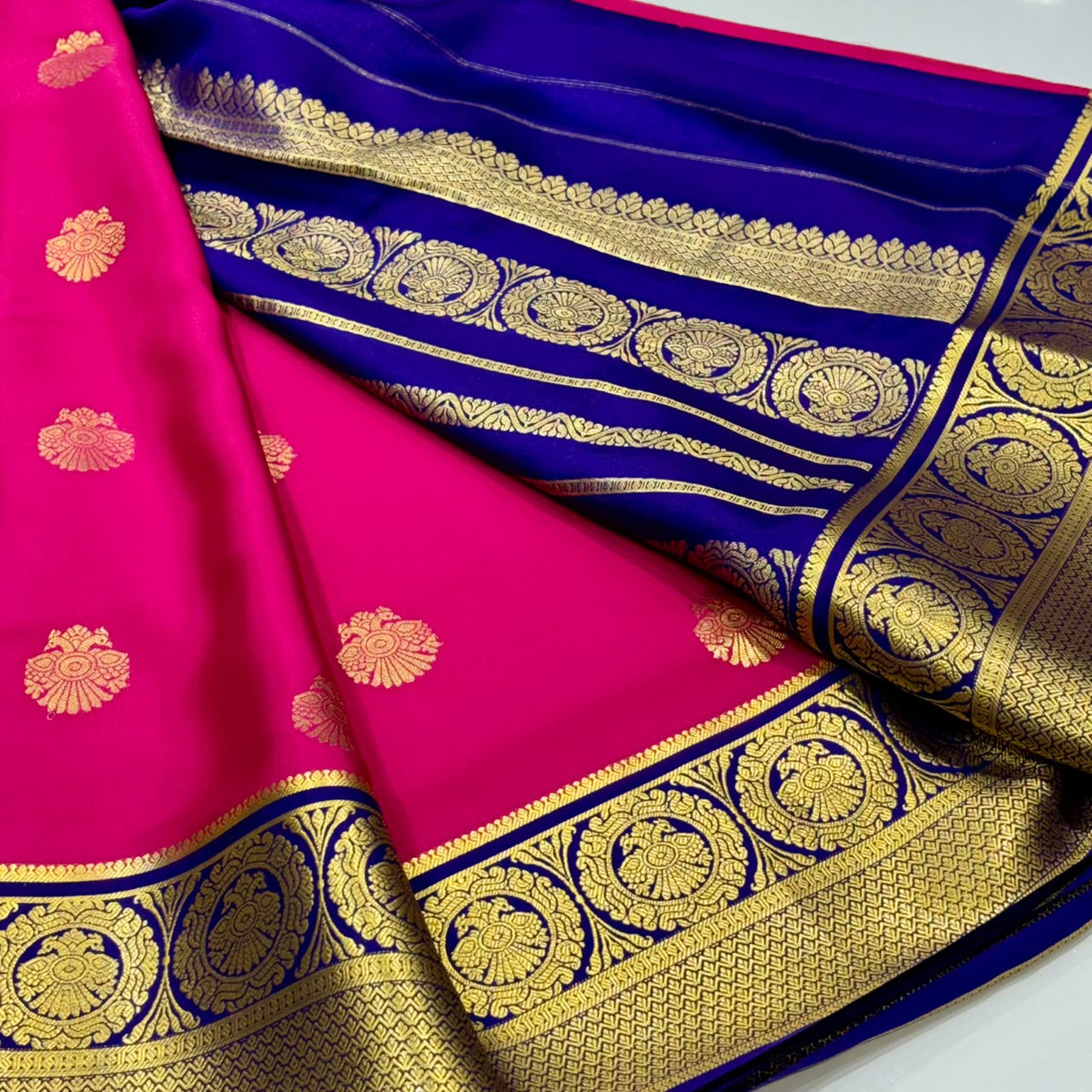 Pure Mysore Crepe Silk Saree