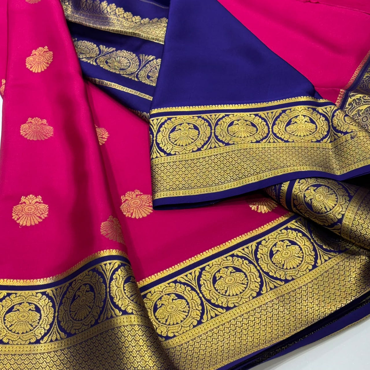 Pure Mysore Crepe Silk Saree