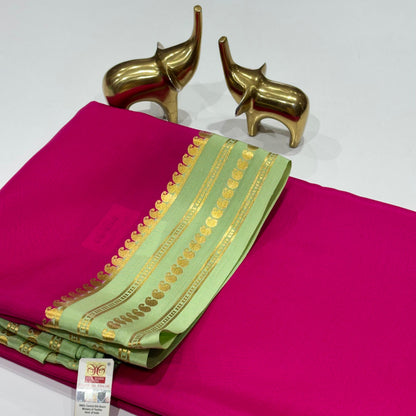 Pure Mysore Crepe Silk Saree