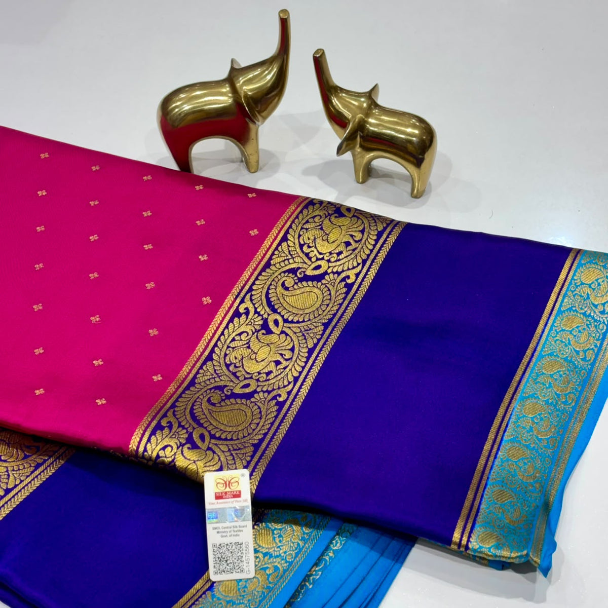 Pure Mysore Crepe Silk Saree
