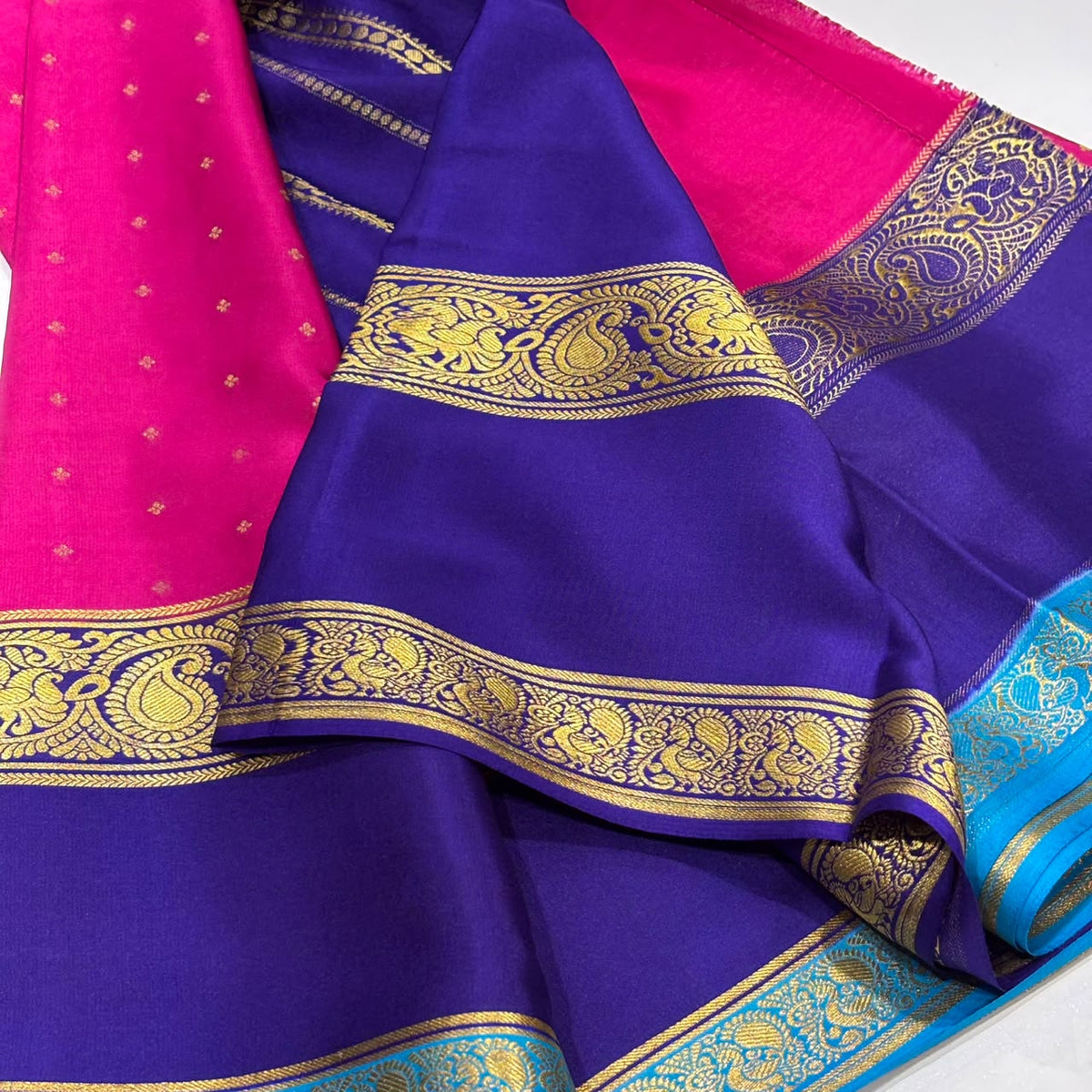 Pure Mysore Crepe Silk Saree