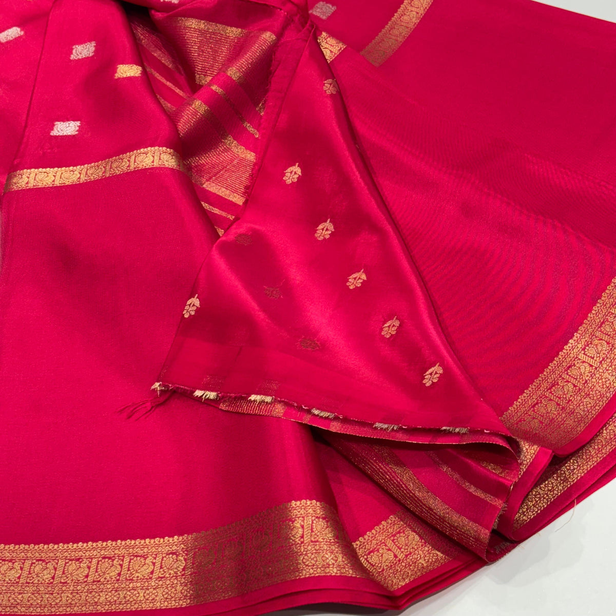 Semi Mysore Crepe Saree