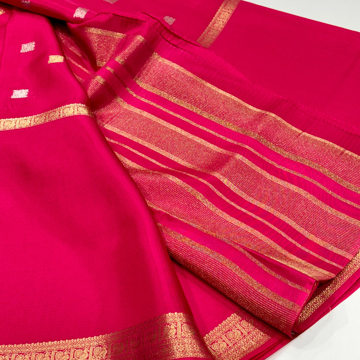 Semi Mysore Crepe Saree